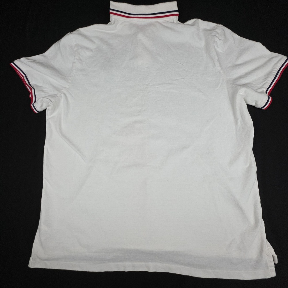 Polo Ralph Lauren Classic Fit Basketball Bear Polo Shirt Mens XXL White Cotton - Picture 8 of 9